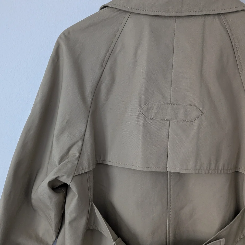 J. Crew Relaxed Oversized Tan Trench Coat - Picture 10 of 13